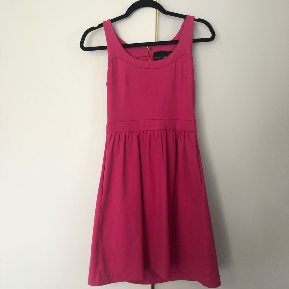 Hot pink party dress